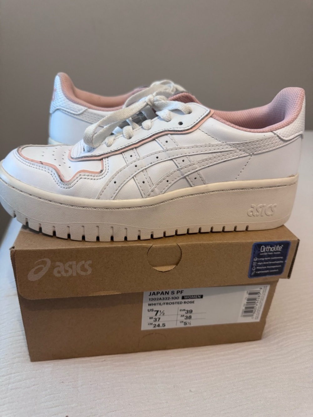 Asics Japan S PF platform shoes 7.5